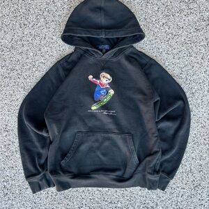 Polo by Ralph Lauren Black Graphic Hoodie